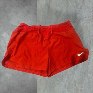 Nike Women's Orange  Athletic Shorts Sz Med